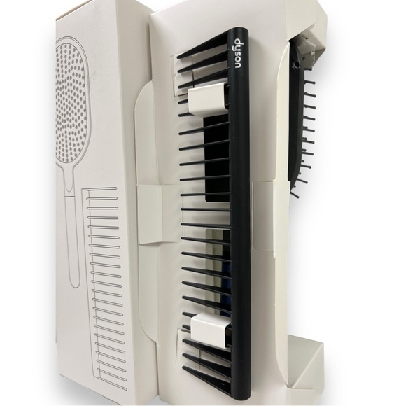 Dyson-designed Detangling Comb & Paddle Brush Set, Prussian Blue/Rich Copper NEW - Picture 4 of 8